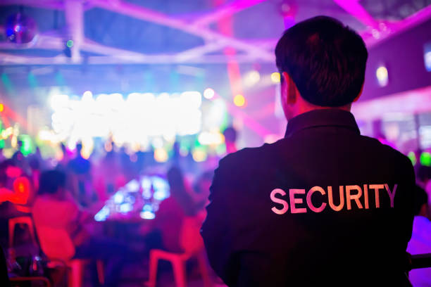 Event Security Guard Managing Crowd Control