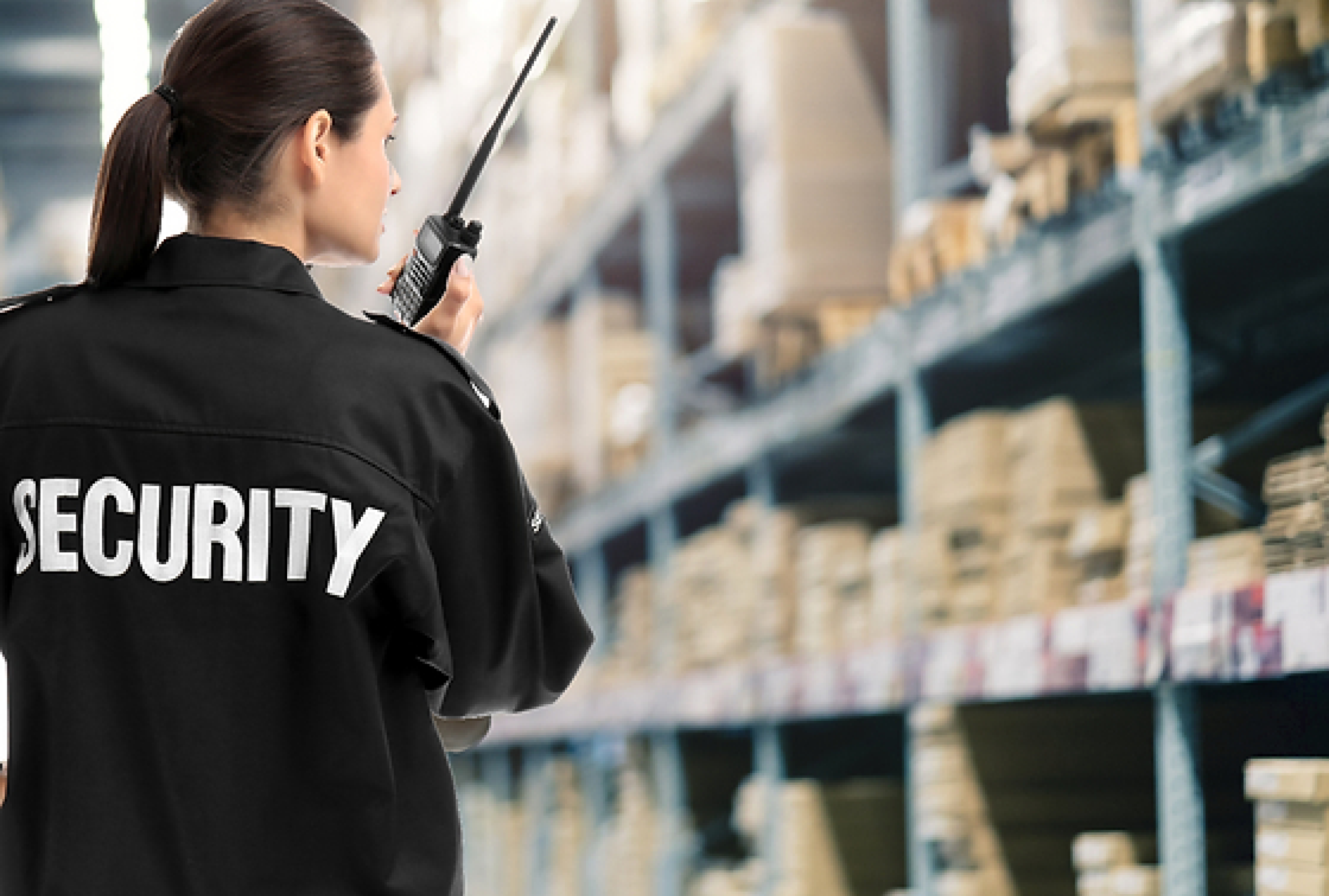 Warehouse Security Guard Ensuring Asset Protection